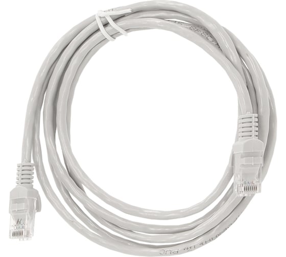 Патч-корд Retic UTP 4 cat.5е, RJ45-RJ45, 2,0 м, литой коннектор, серый LSZH PC-TWCS-UTP-RJ45-RJ45-C5e-2M-LSZH 1