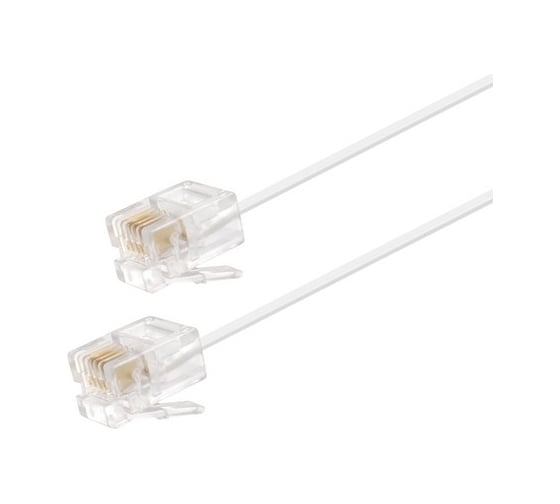Телефонный шнур OXION L=10м (6P4C), OX-PH6P4CWC10MPB 1