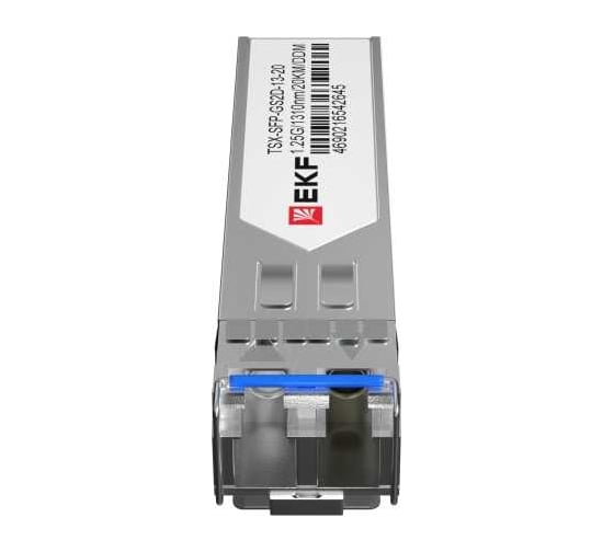 SFP-модуль EKF 1,25Гбит, двойное одномодовое оптоволокно 1310нм, дальность 20км TSX TSX-SFP-GS2D-13-20