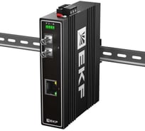 Медиаконвертер EKF 10/100Base-TX в 100Base-X, разъем ST, двойное одномодовое оптоволокно, 1550нм TSX TSX-MC1-1GX1GT-ST