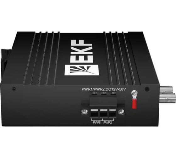 Медиаконвертер EKF 10/100Base-TX в 100Base-X, разъем ST, двойное одномодовое оптоволокно, 1550нм TSX TSX-MC1-1GX1GT-ST