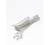 Кабель питания OXION прозрачный 1,8 м, 0,5 мм2, арт. OX-PW-WH-0.5MM-1.8