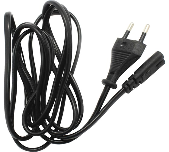 Кабель питания OXION для техники OPC003-1.8 CEE 7/16 - IEC 320 C7 2x0.5,1.8м чёрный, арт. OPC003-1.8BK
