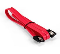 Кабель ExeGate SATA EX-CC-SATA-DATA-0.8L 7pin 7pin, металлические защелки, 0,8м 294733