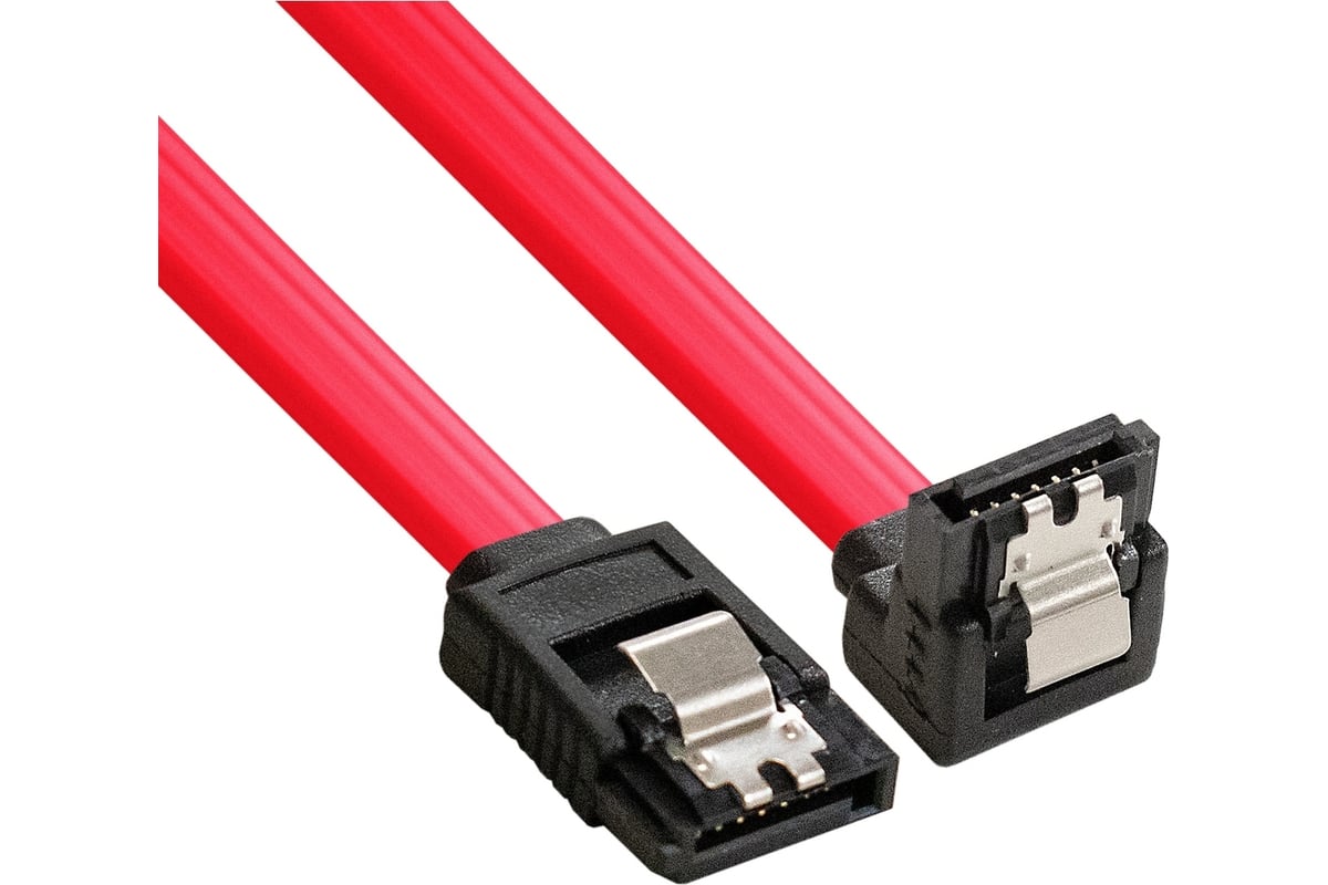 Кабель ExeGate SATA EX-CC-SATA-DATA90-0.5L 7pin 7pin, угловой разъем ...