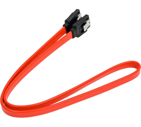 Кабель ExeGate SATA EX-CC-SATA-DATA-L 7pin 7pin, металлические защелки, 0,4-0,5м 138933