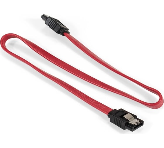 Кабель ExeGate SATA EX-CC-SATA-DATA-L 7pin 7pin, металлические защелки, 0,4-0,5м 138933