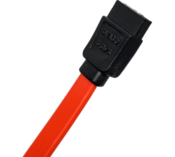 Кабель ExeGate SATA EX-CC-SATA-DATA-L 7pin 7pin, металлические защелки, 0,4-0,5м 138933