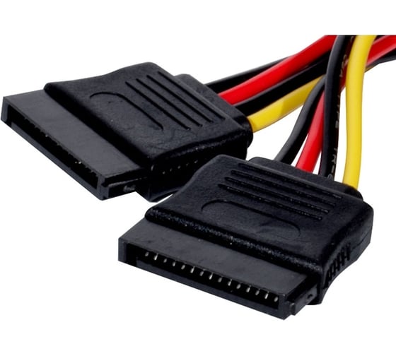 Кабель ExeGate питания SATA EX-CC-SATA-PSY Molex 4pin 2xSATA15pin, 0,15м 138935