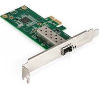 Сетевой адаптер ExeGate EXE-i210-F1 PCI-E x1 v2.0, порт 1xSFP медный, 10 100 1000Mbps, Gigabit Server NIC Intel Chipset I210-F1 296228