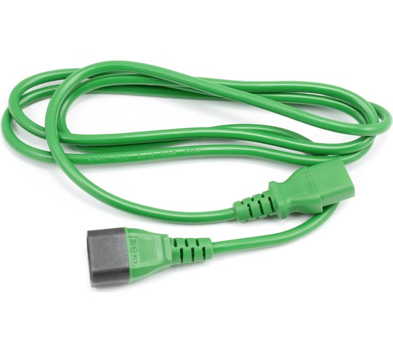 Кабель питания Filum ПВС-АП 3x1.0 С13 - C14, 220/250В, 10А, зеленый, 1.8м FL-PC-C13/C14-C1-1.8-GR
