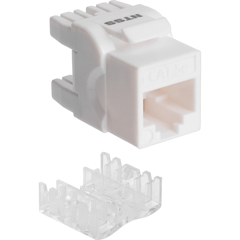 Модуль Keystone NTSS UTP RJ45 cat.5e, 180 градусов, белый NTSS-KJ-UTP ...