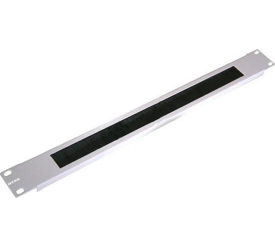Огранизатор щеточный NTSS крепление 19 1U, серый RAL 7035 NTSS-BO-1U 1
