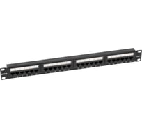 Патч-панель NTSS 24 UTP порта RJ45, cat.6, 1U, Dual IDC, без органайзера NTSS-PP-1U-24-UTP-RJ45-6-D