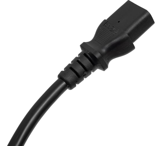 Кабель питания Filum ПВС-АП 3x1.5 CEE 7/7(Schuko) угловая - C13, 220/250В, 10А, чёрный, 3м FL-PC-SH90/C13-C2-3.0-BK