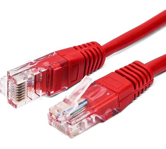Кабель патч-корд Filum U/UTP 5e кат. 1м 26AWG(7x0.16 мм), омедненный алюминий (CCA), PVC, красный FL-U5-1M-R 1