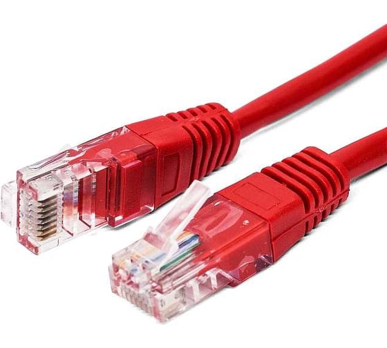 Кабель патч-корд Filum U/UTP 5e кат. 0.25м 26AWG(7x0.16 мм), омедненный алюминий (CCA), PVC, красный FL-U5-0.25M-R 1