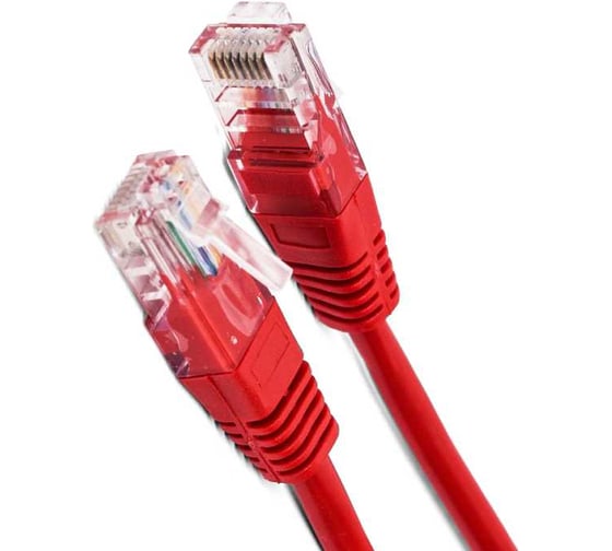 Кабель патч-корд Filum U/UTP 5e кат. 0.25м FL-U5-0.25M-R 26AWG(7x0.16 мм), омедненный алюминий (CCA), PVC, красный, 00-00872943