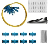 Комплект 8 портов Netlink sc/upc ( pt SC/UPC 9/125, Хомут nylon 2,5x100 мм, SC/UPC SM, 60 мм) УТ-00002096