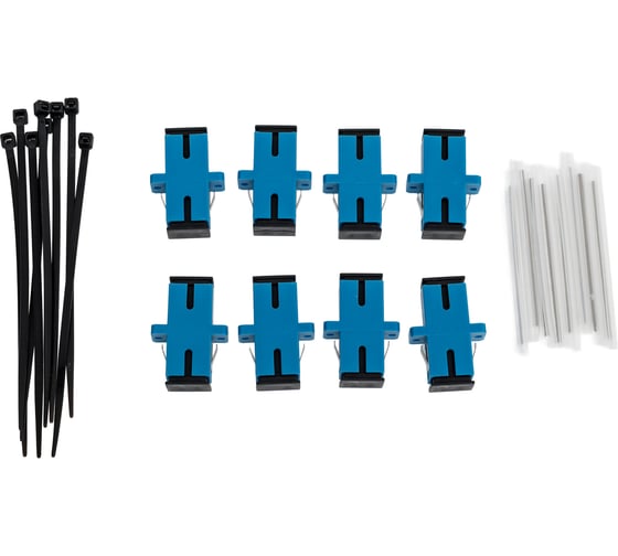 Комплект 8 портов Netlink sc/upc ( pt SC/UPC 9/125, Хомут nylon 2,5x100 мм, SC/UPC SM, 60 мм) УТ-00002096