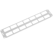 Кабельный горизонтальный органайзер ЦМО 19, 2U с окнами для кабеля ГКО-О-2