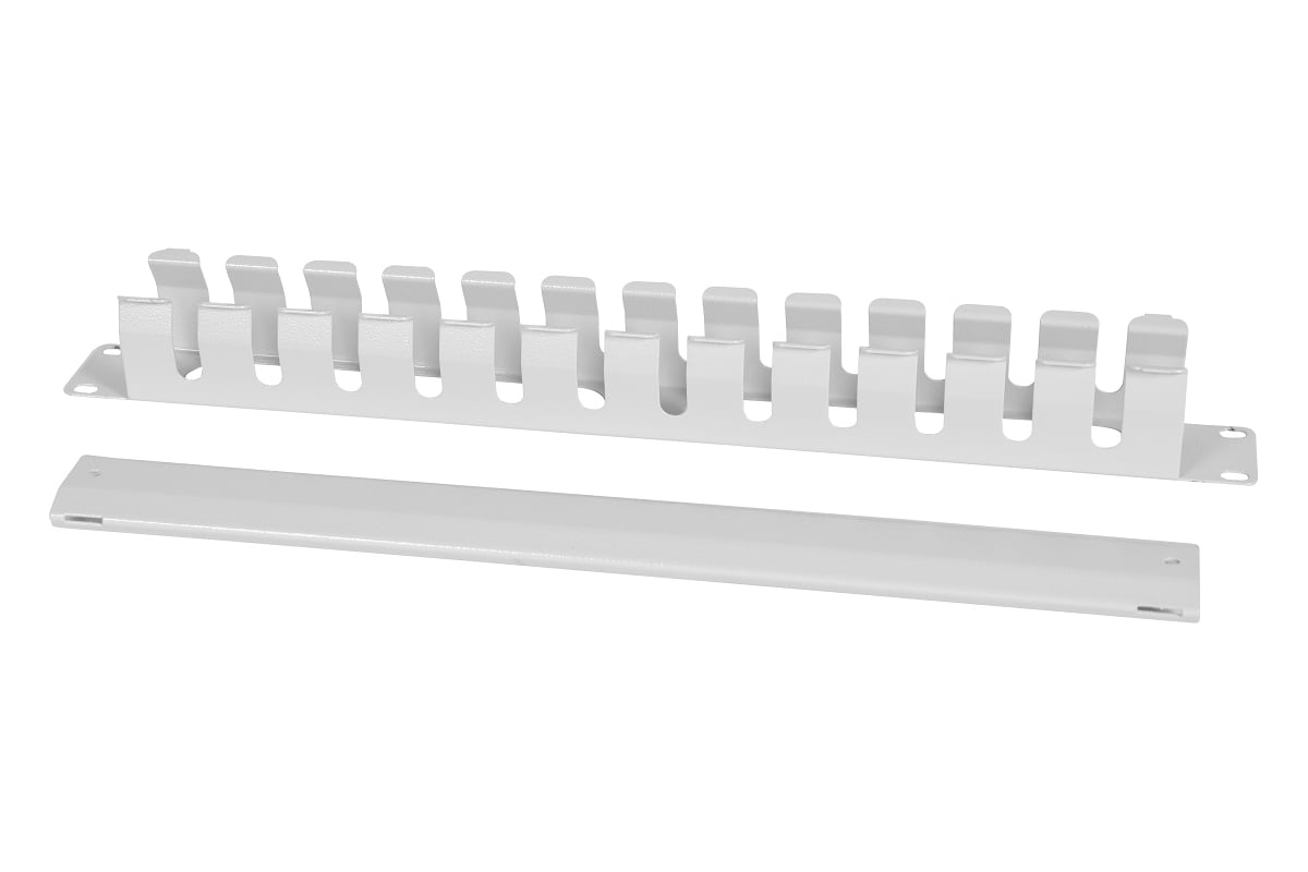 Органайзер горизонтальный кабельный ЦМО 19, 1U с крышкой ГКЗ-1U ...