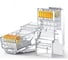Коннектор Ugreen NW120 (50961) Cat 6 Unshielded RJ45 Modular Plugs 10 шт. Цвет: прозрачный 50961_ 1