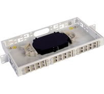 Оптический бокс ЦМО БОН, портов: 24, SC/LC, 1U, светло-серый БОН-19-1-24