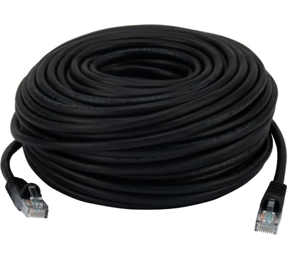 Патч-корд BURO UTP, 4 пары, cat5E, CCA, molded, 25м, черный RJ-45 (m)-RJ-45 (m) 1645955