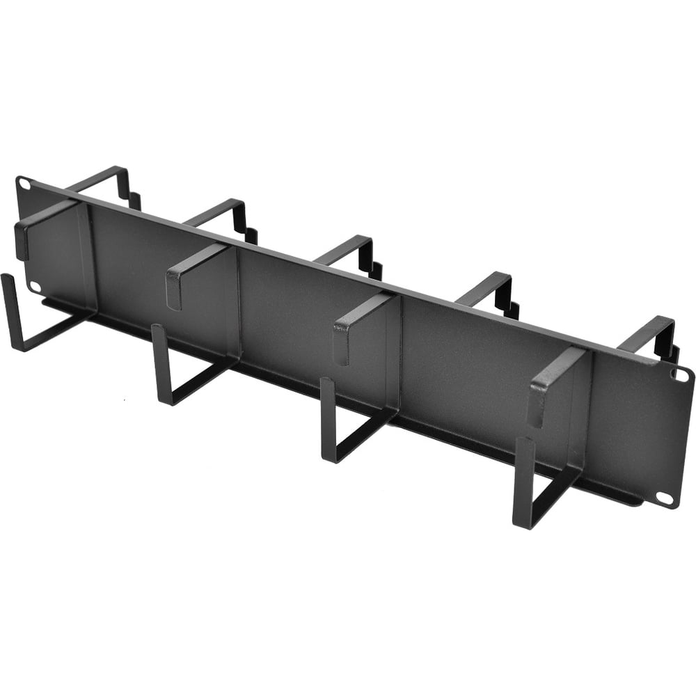 Горизонтальный двусторонний кабельный органайзер ЦМО 19, 2U, 9 колец ...