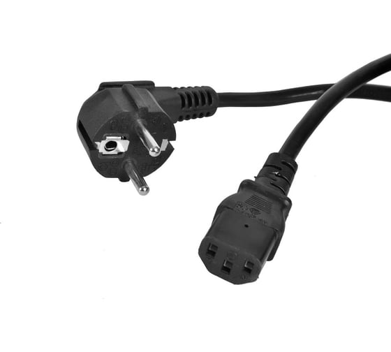 Шнур питания ЦМО с заземлением, IEC, 60320, C13/EU-Schuko, 10А/250В, длина 3м R-10-Cord-C13-S-3