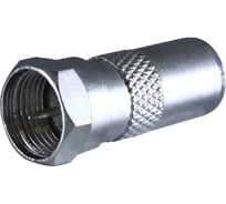 Переходник OXION F штекер-TV штекер металлический, пакет 100 шт., арт. OX-ADPF009PB OX-ADPF009PB