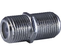 Переходник OXION F гнездо-F гнездо металлический, пакет 100 шт., арт. OX-ADPF010PB