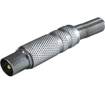 Антенный штекер OXIONметаллический с пружиной 1 шт., блистер, арт. OX-JCK02