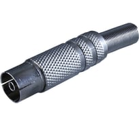 Антенное гнездо OXION металлическое с пружиной, пакет 100 шт., арт. OX-SKTF03PB