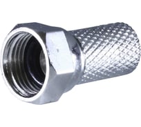 Разъем OXION F RG6 д.20мм с уплотнителем, пакет 100 шт., арт. OX-SKTF01PRPB