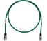 Патч-корд PANDUIT STP6X2MGR TX6 PLUS S/FTP, 10Gig, Cat.6А, с модульными разъемами TX6 PLUS на обоих концах, 2 м, зеленый 30069 1