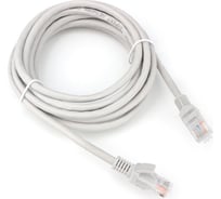 Патч-корд Cablexpert LSZH UTP кат.5e, 3м, литой, многожильный (серый), PP31-3M