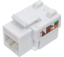 Модуль Keystone REXANT Jack RJ-45(8P8C), CAT 6, тип 90 градусов, белый PRO 02-0254
