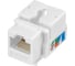 Модуль Keystone Jack RJ-45 CAT 6 неэкранированный 110 IDC тип 90 градусов, белый REXANT 02-0254 1