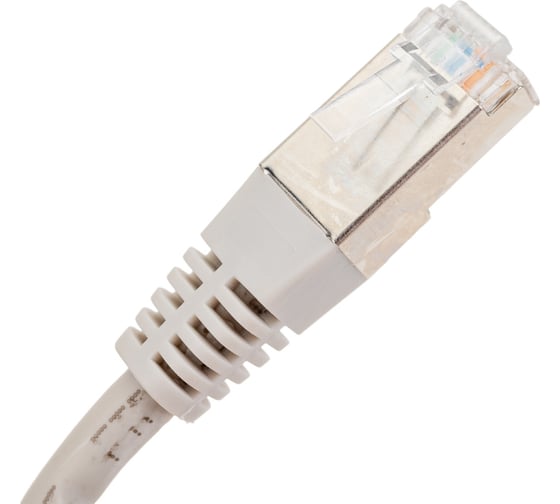 Патч-корд REXANT F/UTP RJ45-RJ45, CAT 6, LSZH, серый, 5 м 18-8107-1
