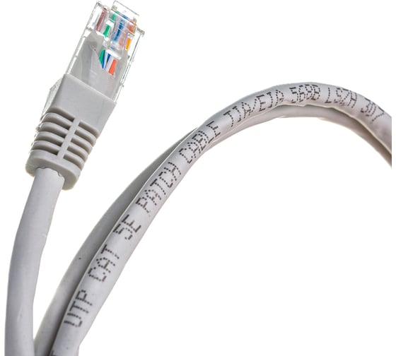 Патч-корд REXANT U/UTP RJ45-RJ45, CAT 5e, LSZH серый, 1 м 18-8002
