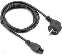 Кабель питания A1 1 м., CEE 7/7-C5, 3x0.75 мм², 2200 Вт., черный. A1-PC075-EU-C5-1M