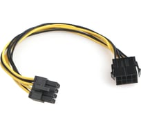 Кабель-удлинитель питания Cablexpert PCIe EPS 8 pin(M) / 8pin(F), медь, 30см, пакет, CC-PSU-EPS-8 33907885