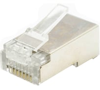 Компьютерный коннектор OXION RJ-45 (8P8C) FTP Cat. 6, 4 шт., блистер, арт. OX-RJ-45CAT6SHLDx4