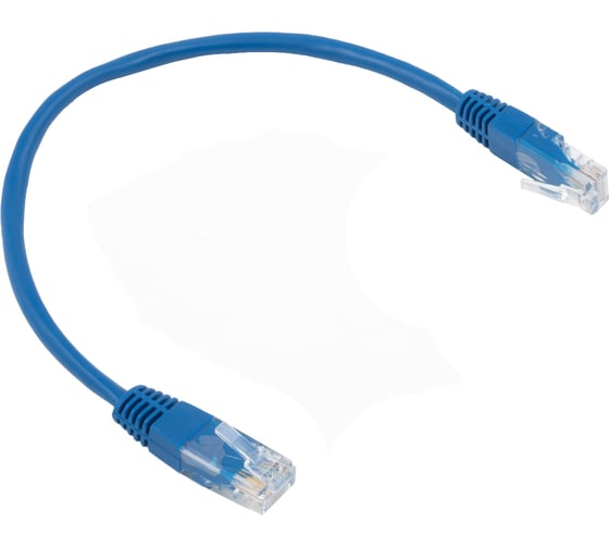 Кабель патч-корд A1 0.25 м., U/UTP, 5e, медь, синий A1-LCU5E-C-0.25M-BL 1
