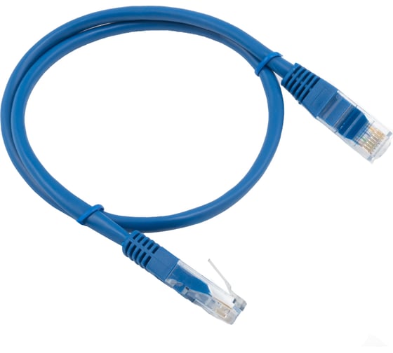Кабель патч-корд A1 0.5 м., U/UTP, 5e, медь, синий A1-LCU5E-C-0.5M-BL