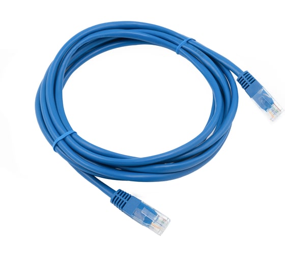 Кабель патч-корд A1 3 м., U/UTP, 5e, медь, синий A1-LCU5E-C-3M-BL