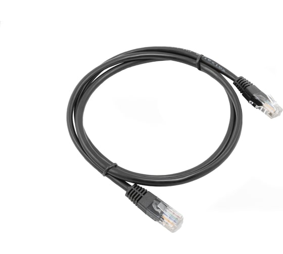 Кабель патч-корд A1 1 м., U/UTP, 5e, медь, черный A1-LCU5E-C-1M-BK