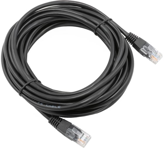 Кабель патч-корд A1 5 м., U/UTP, 5e, CCA, черный A1-LCU5E-5M-BK